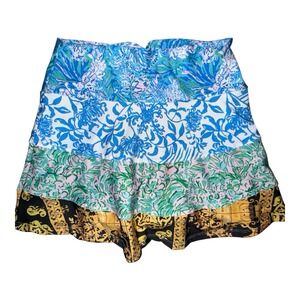 Rejane monetti Ladies Colorful Athletic Tennis Golf Skort Sz M Mixed Print